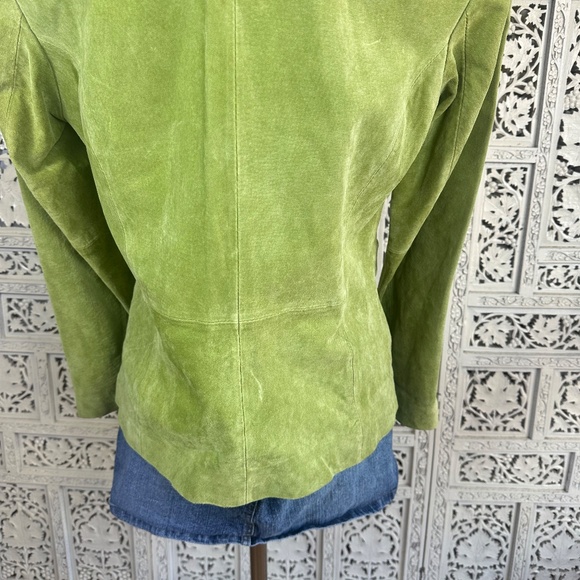 NWT Covington Kelly Green Suede Leather Work Careerwear Blazer Sz Small - Picture 6 of 7